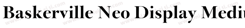 Baskerville Neo Display Medium字体转换